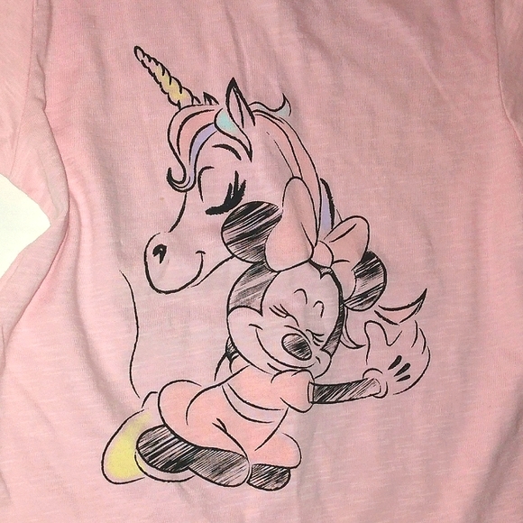 ☆NWT☆Adorable Disney MINNIE MOUSE Pink Short Sleeve Top☆Toddler 5T - Picture 6 of 9